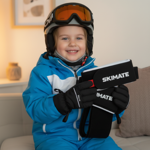Skimate Plus - Votre enfant porte ses skis tout seul, facilement !