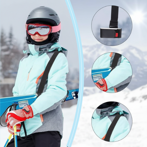 Skimate Plus - Votre enfant porte ses skis tout seul, facilement !